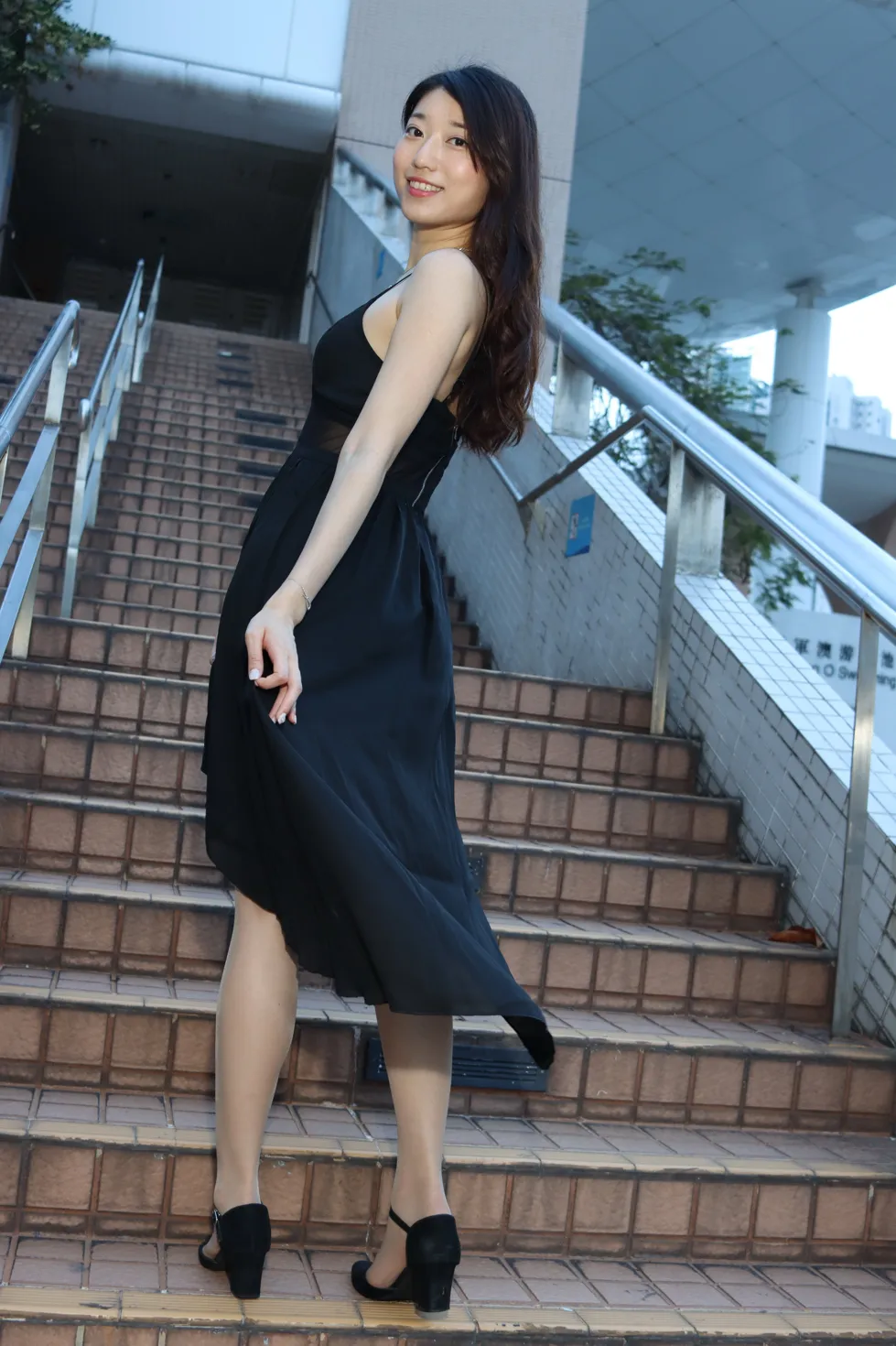 [Mzsock] NO.106 Wu Xiaokui Park black dress street photography#[61P]-56