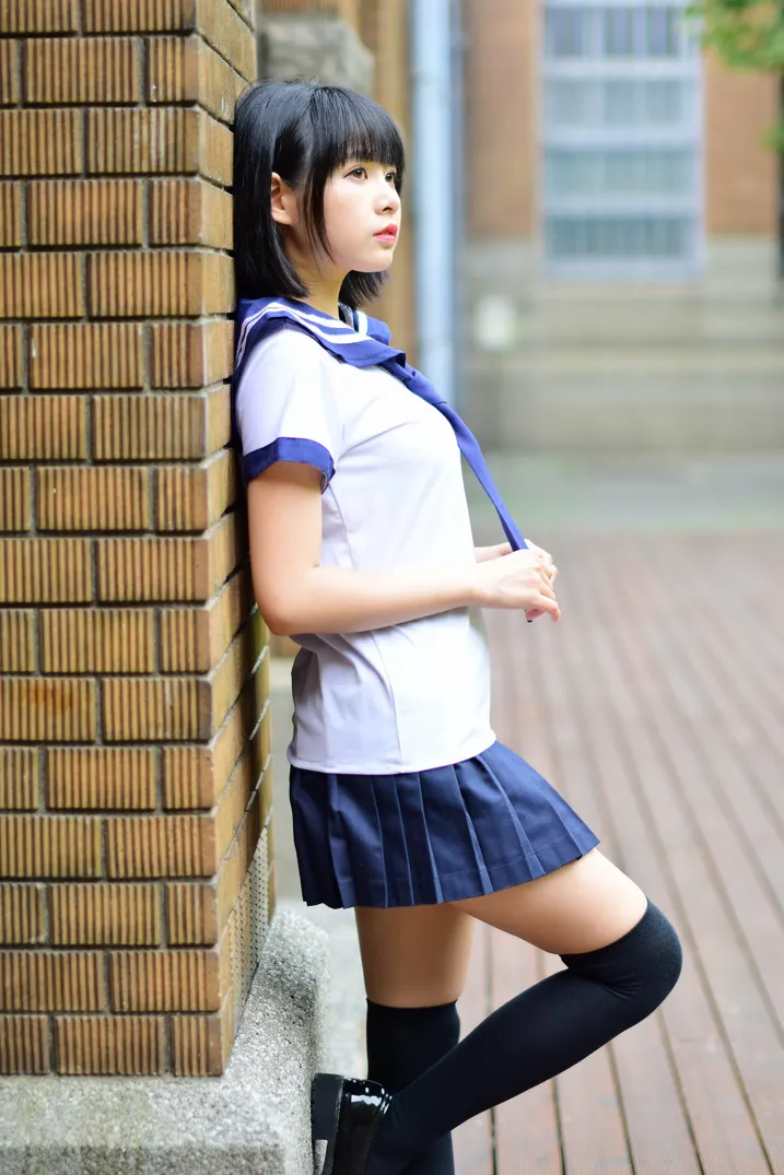 [Mzsock] NO.171 Hailin student uniform street photography#[73P]-63