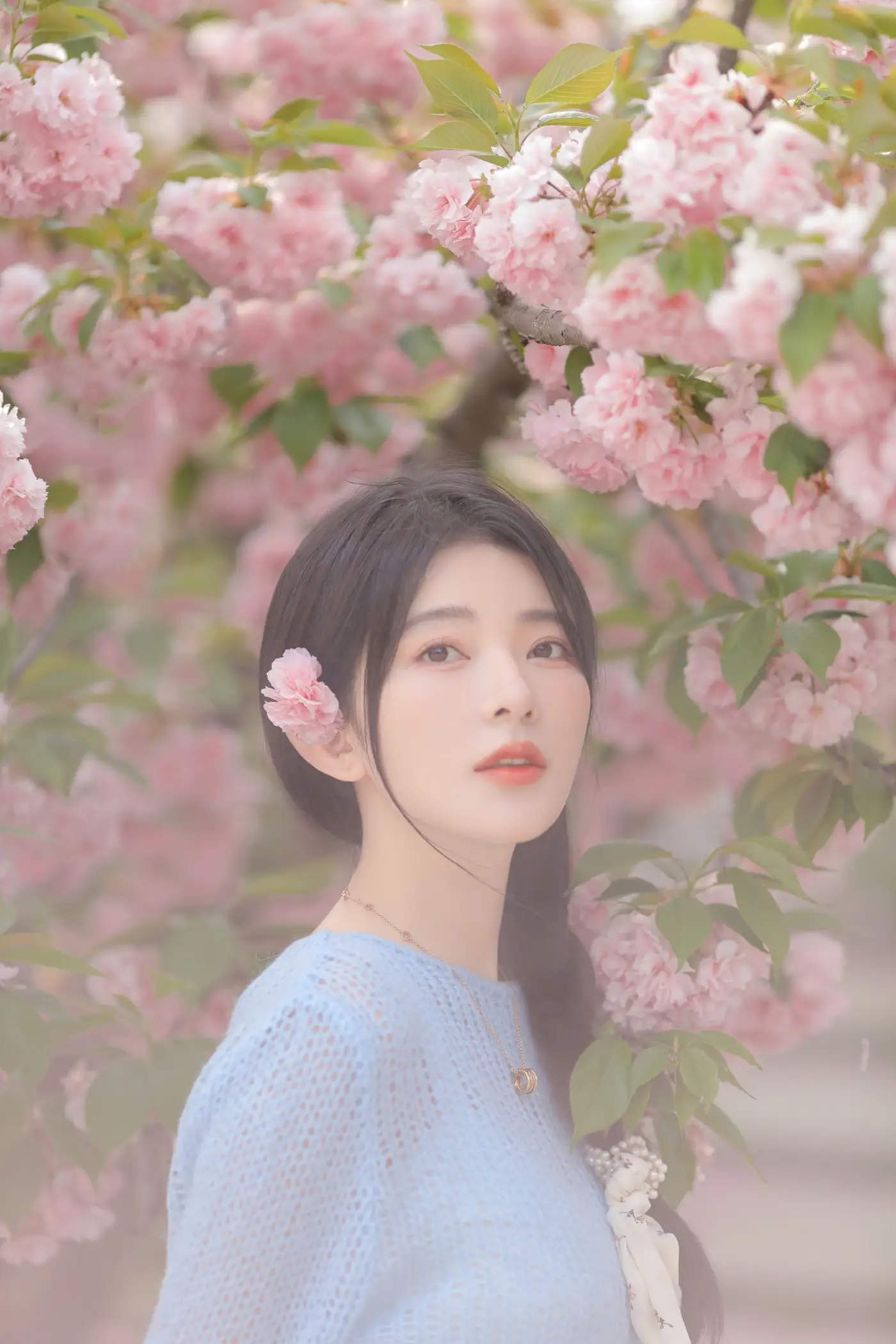 [YITUYU] 2022.06.22 Vol.1252 – Pink Blue Evening Cherry Blossoms Yang Yimo#[29P]-23